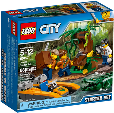 LEGO Set-Jungle Starter Set-Town / City / Jungle-60157-1-Creative Brick Builders